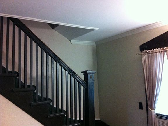 living room, landing-stairs