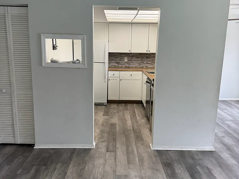 Living room to kitchen.
