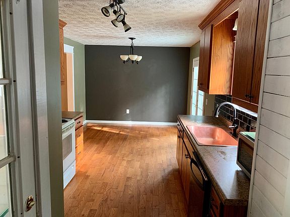 Kitchen from standing in the laundry room