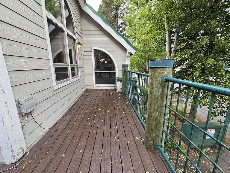 Deck upstairs