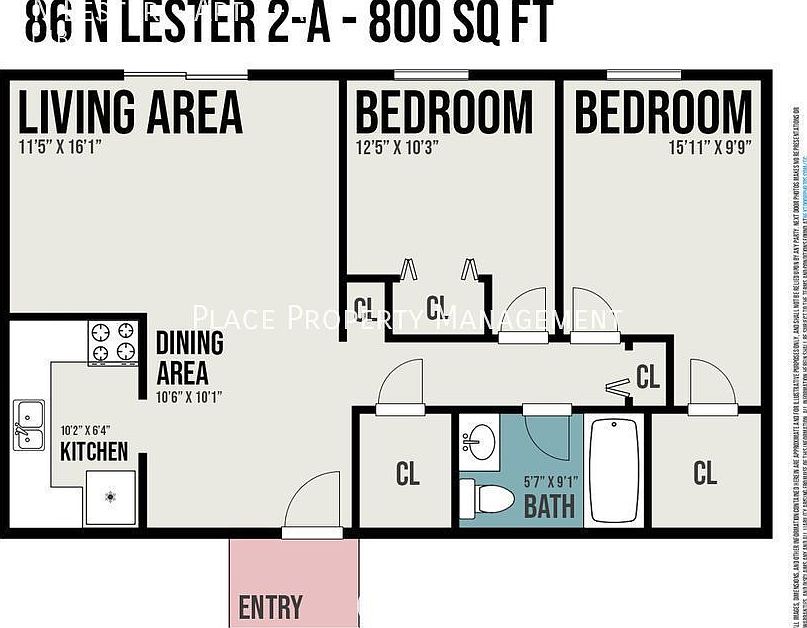 1st image of 86 N Lester St APT 2-A