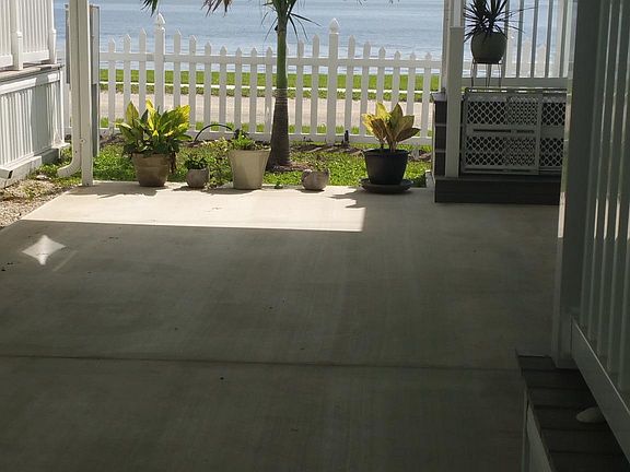 view from 2 car carport