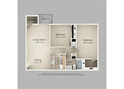 Floor plan C3 Renovated