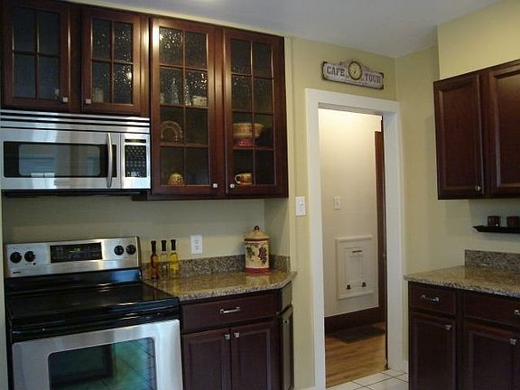 Completely new kitchen with granite slab countertops