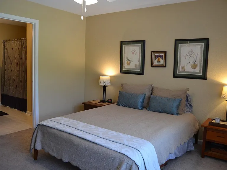 Oak Park master bedrooms offer a separate full bath and large walk-in closet.