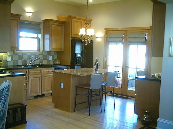 The kitchen is perfect for entertaining.