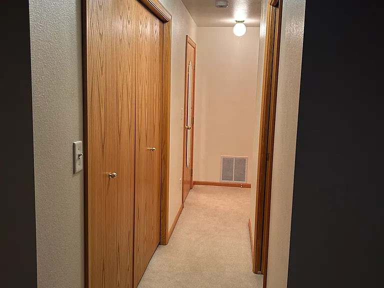 Hallway and storage closet