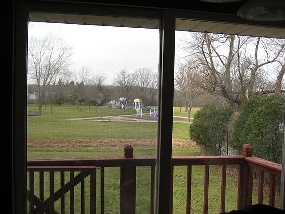 view of park from dining room