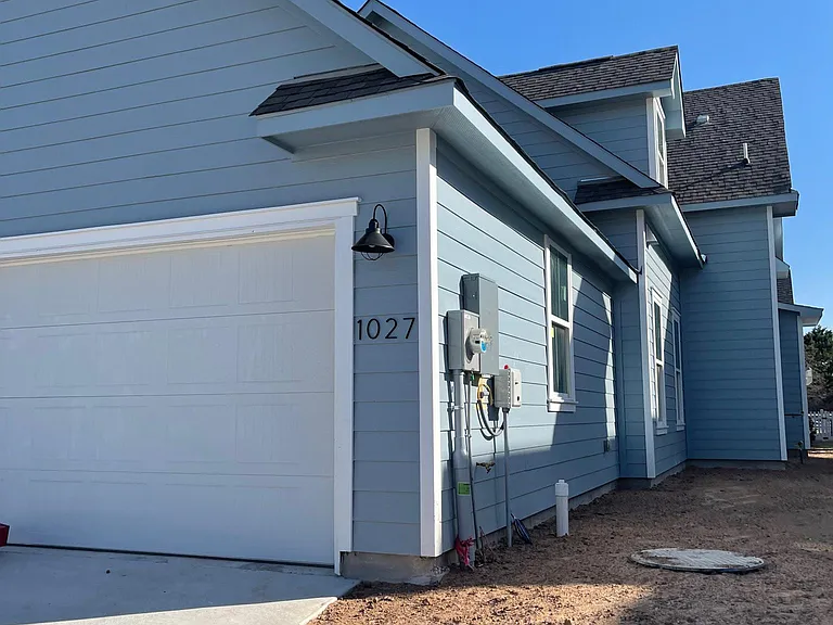 2-car garage and landscaping in-progress