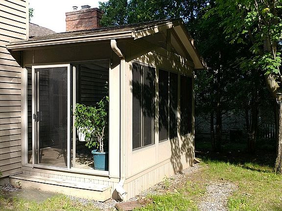Exterior of sunroom