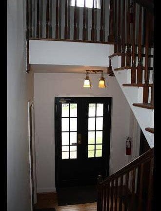 front foyer with coded lock