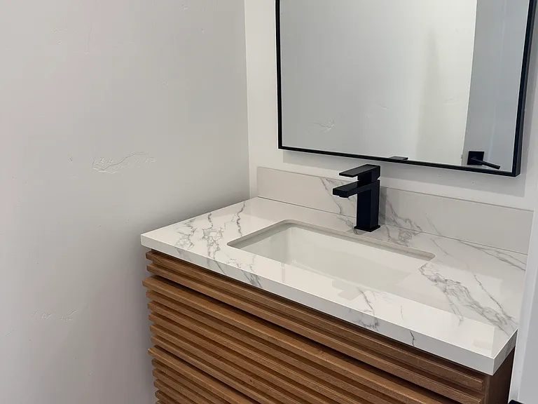 Downstairs powder room