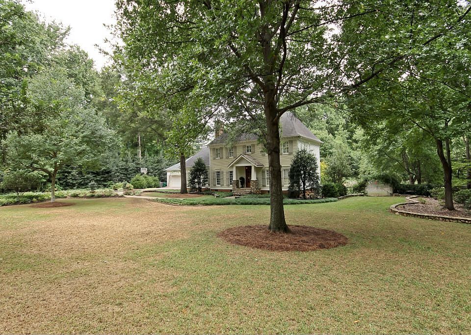One-acre flat landscaped lot