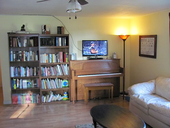 Looking in front door