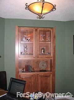 Built-in curio cabinet