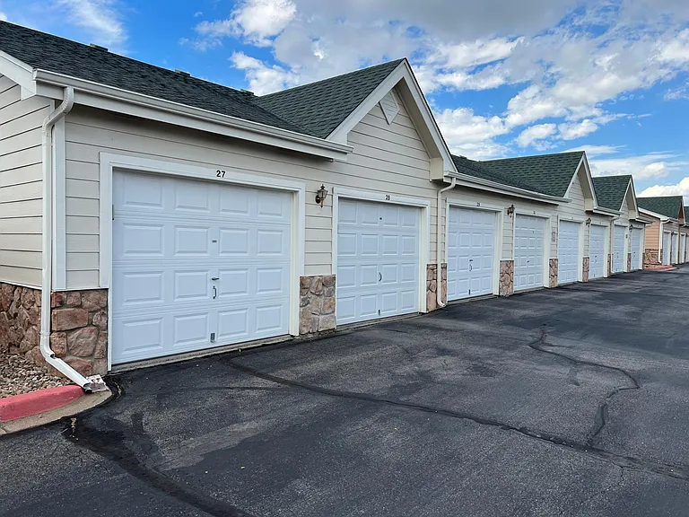 One detached garage space, plus plenty of parking