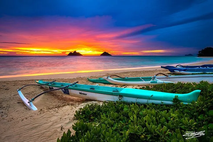 Join an outrigger club or simply enjoy these spectacular sunrises!
