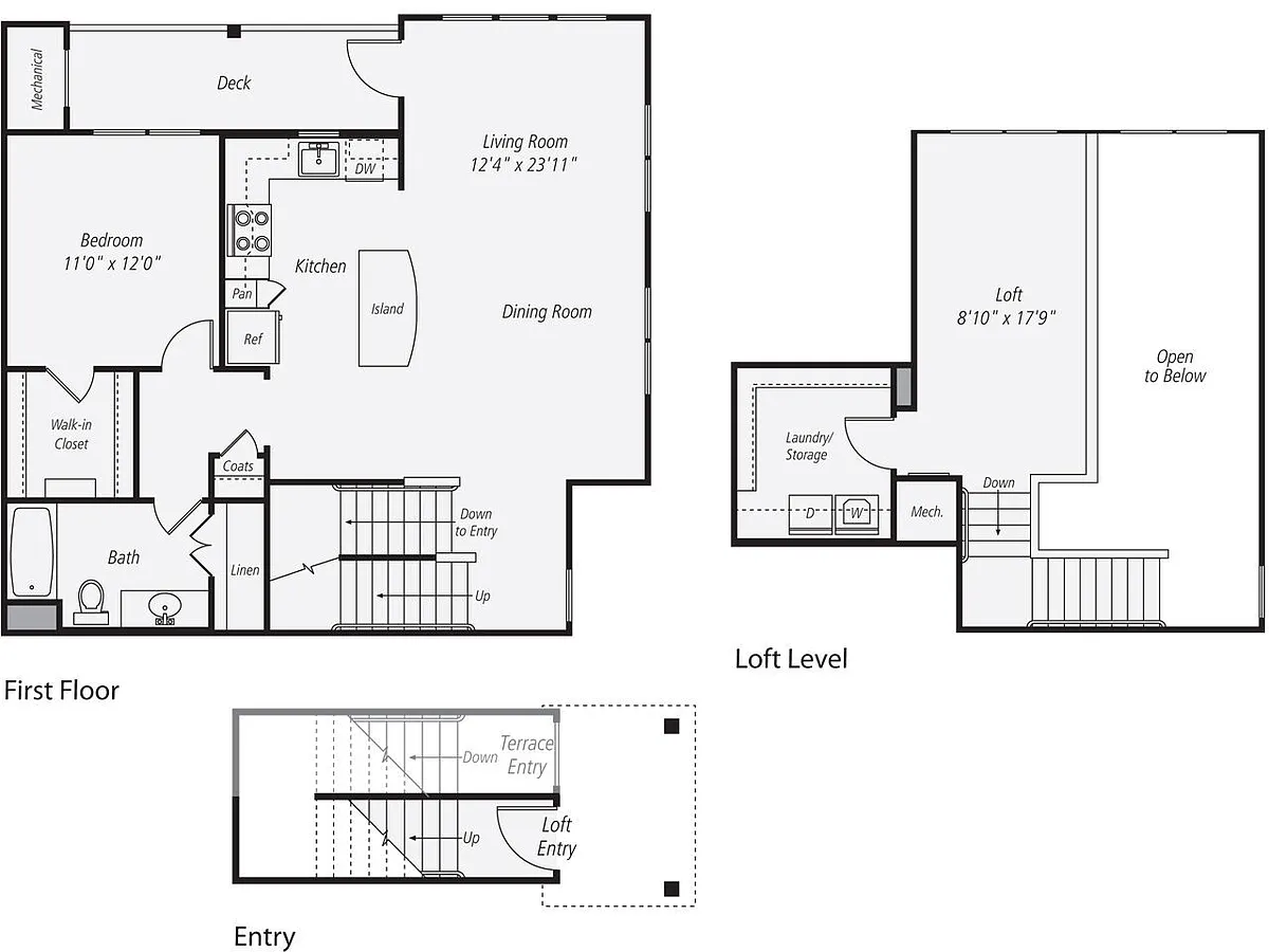 Floor plan 1x1F