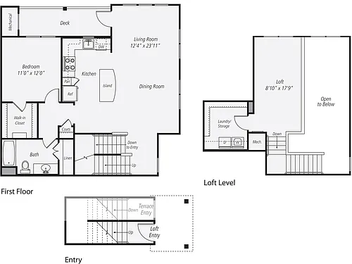 Floor plan 1x1F