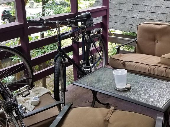 Deck at top of steps