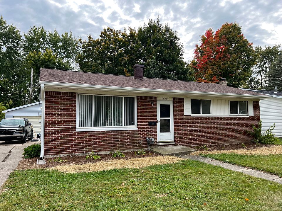 3 bedroom, 1 bath, ranch home with 2 car detached garage. New roof and gutters.