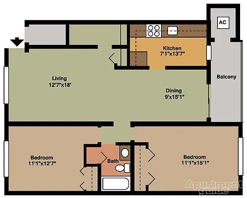 Floor plan Style B