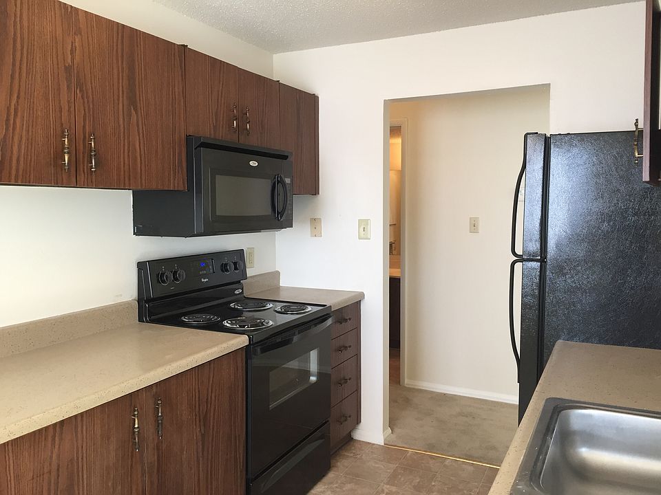 Kitchen with Space Saving Microwave