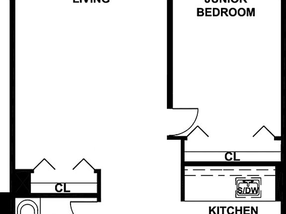 2nd image of 393 W 49th St APT 4W