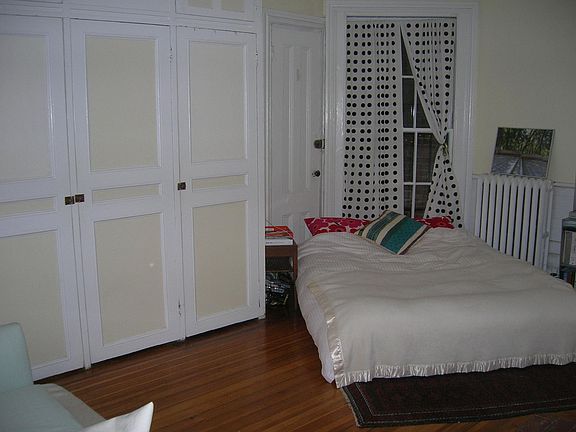 Same view with furniture. This is not the same bed for sale by current tenant, but similar.