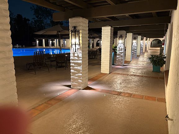 Pool area promenade.