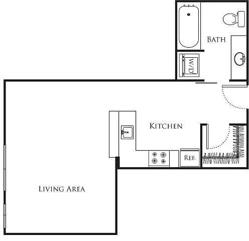 Floor plan Micro Studio - A10