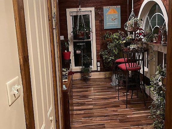 Coat closet/sunroom view