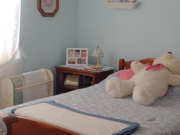 One of the bedrooms. Both of the bedrooms are the same size