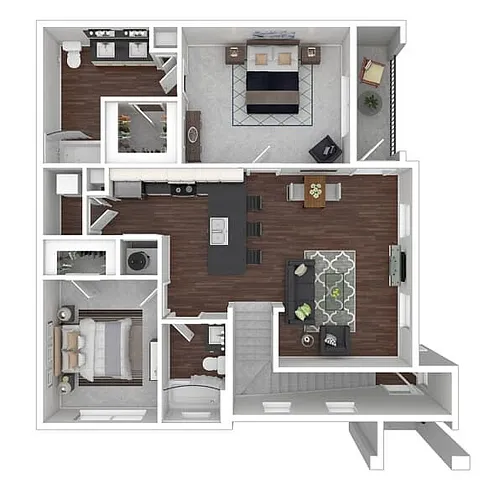 Floor plan Unit B1-UB
