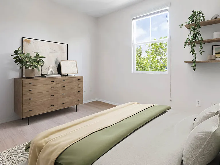 Bedroom with Hard Surface Flooring