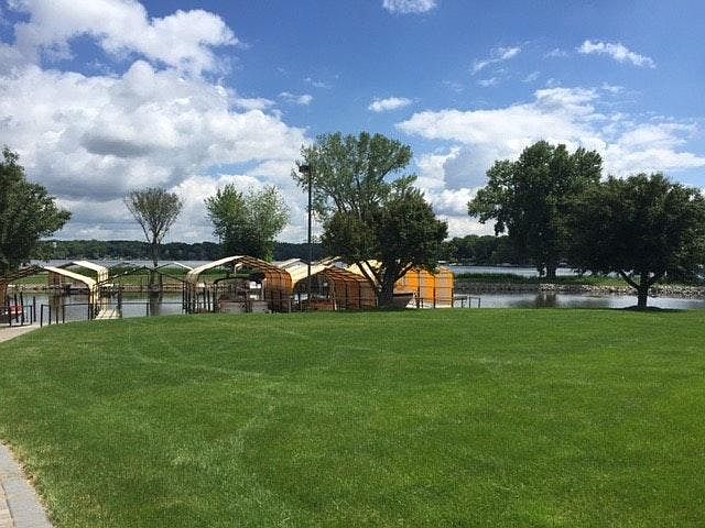 The home is right on Lake Minnetonka with possibility of a dock through the homeowers.