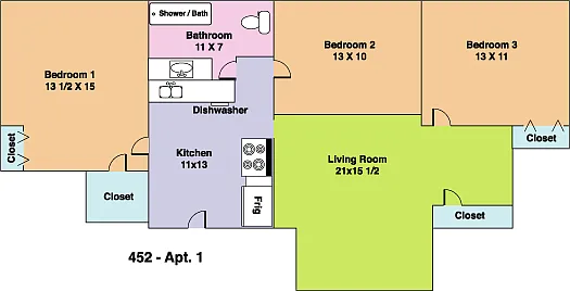 3 bed, 1000 sqft, $399 — Photo 2