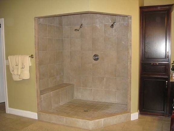 shower in master bath