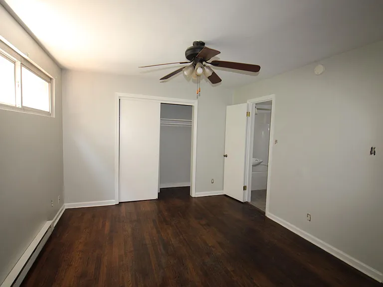 Bedroom with two large closets.