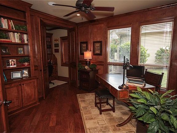  Office with study alcove & plenty of built-ins.