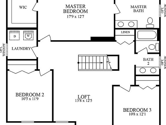 Elevation A - 2nd Floor
