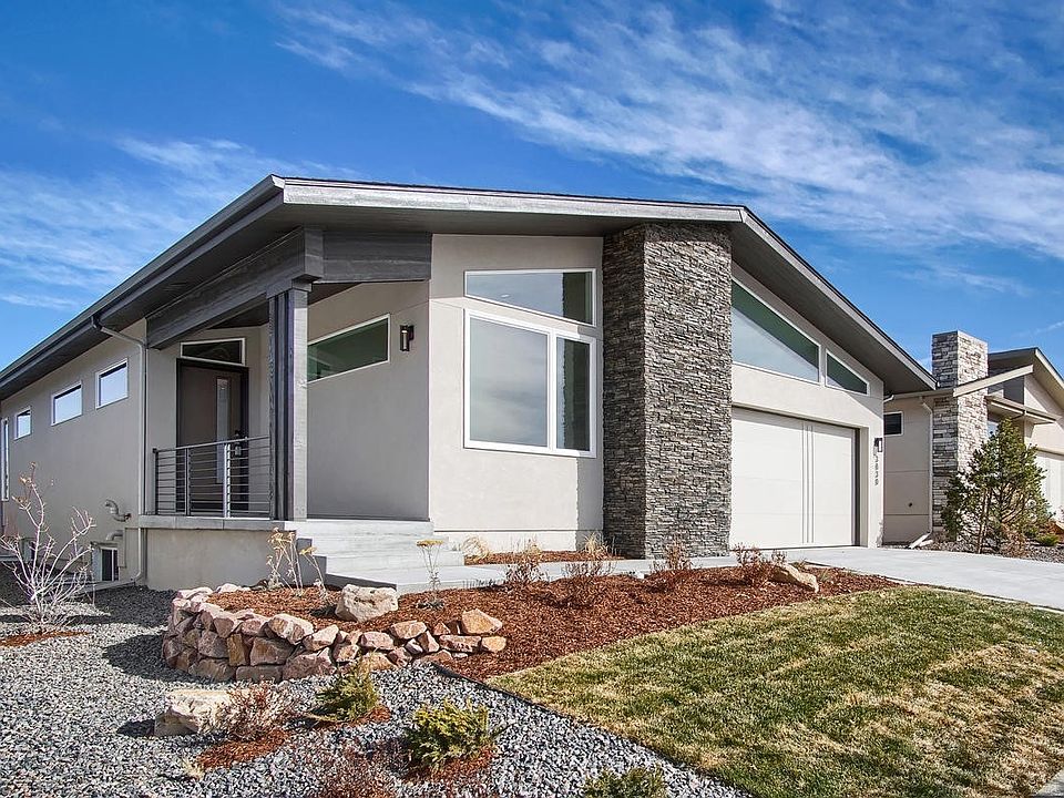 Modern Exterior Photo representing home to be built and may demonstrate optional features