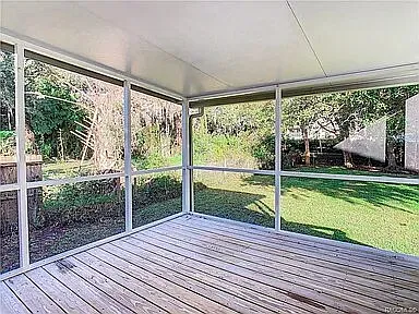 Screened patio
