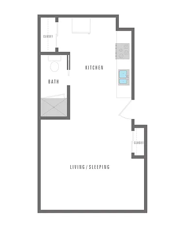 Floor plan Studio