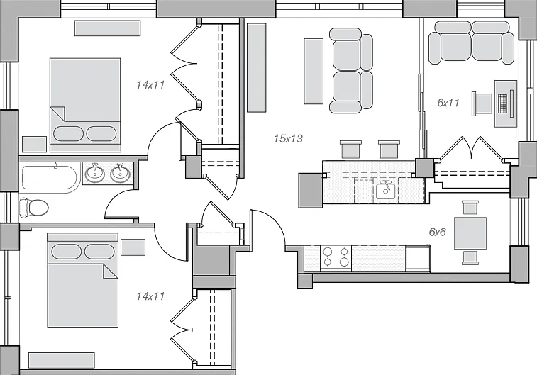 Embassy Tower Apartments — Photo 27