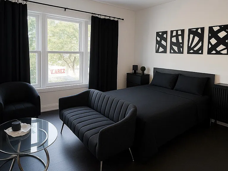 Bedroom & Living Room area