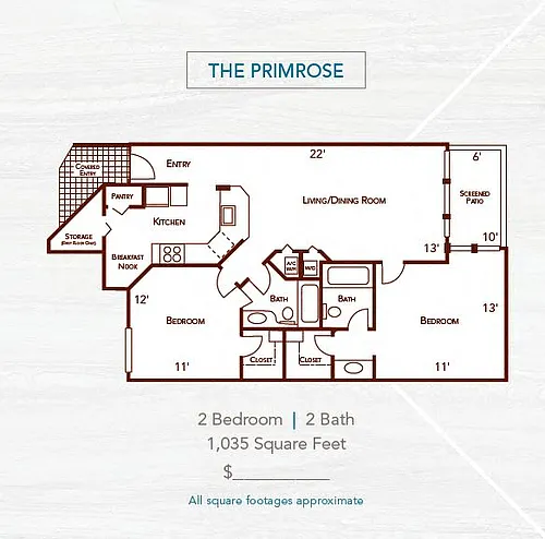 Floor plan The Primrose Upgrade