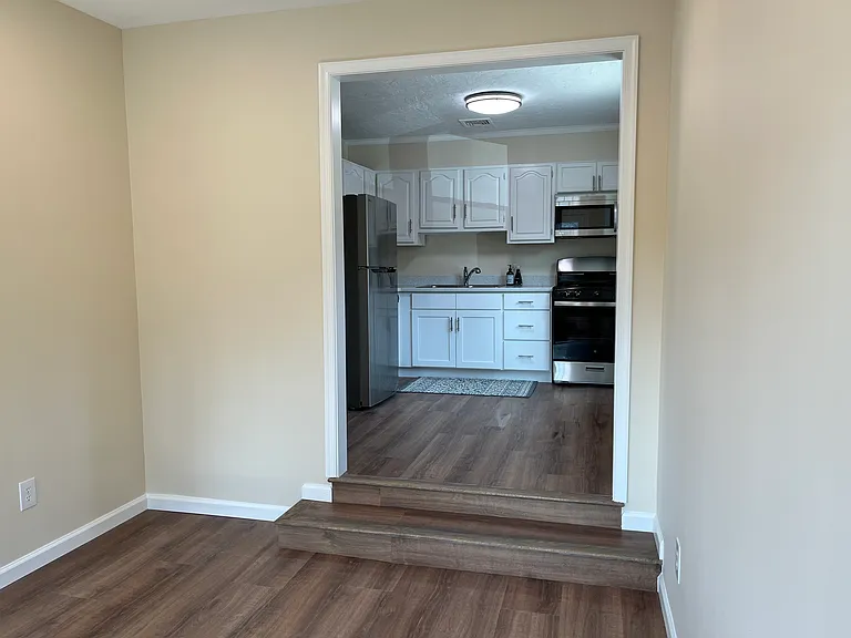 Mudroom into kitchen