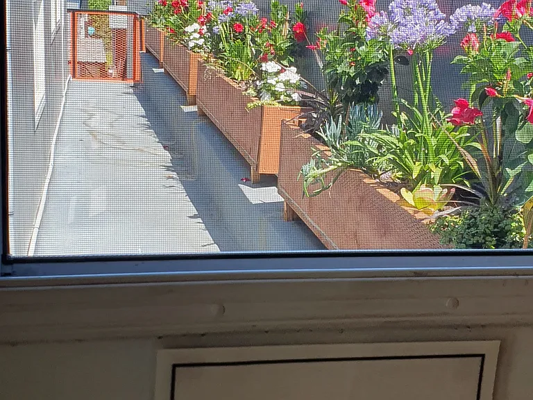 Door access to back of property to trash