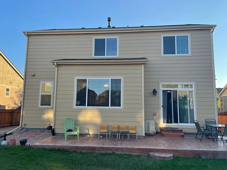 House Backview with Large Patio
